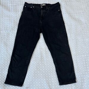 Madewell Classic Black Straight-Leg Jeans 30